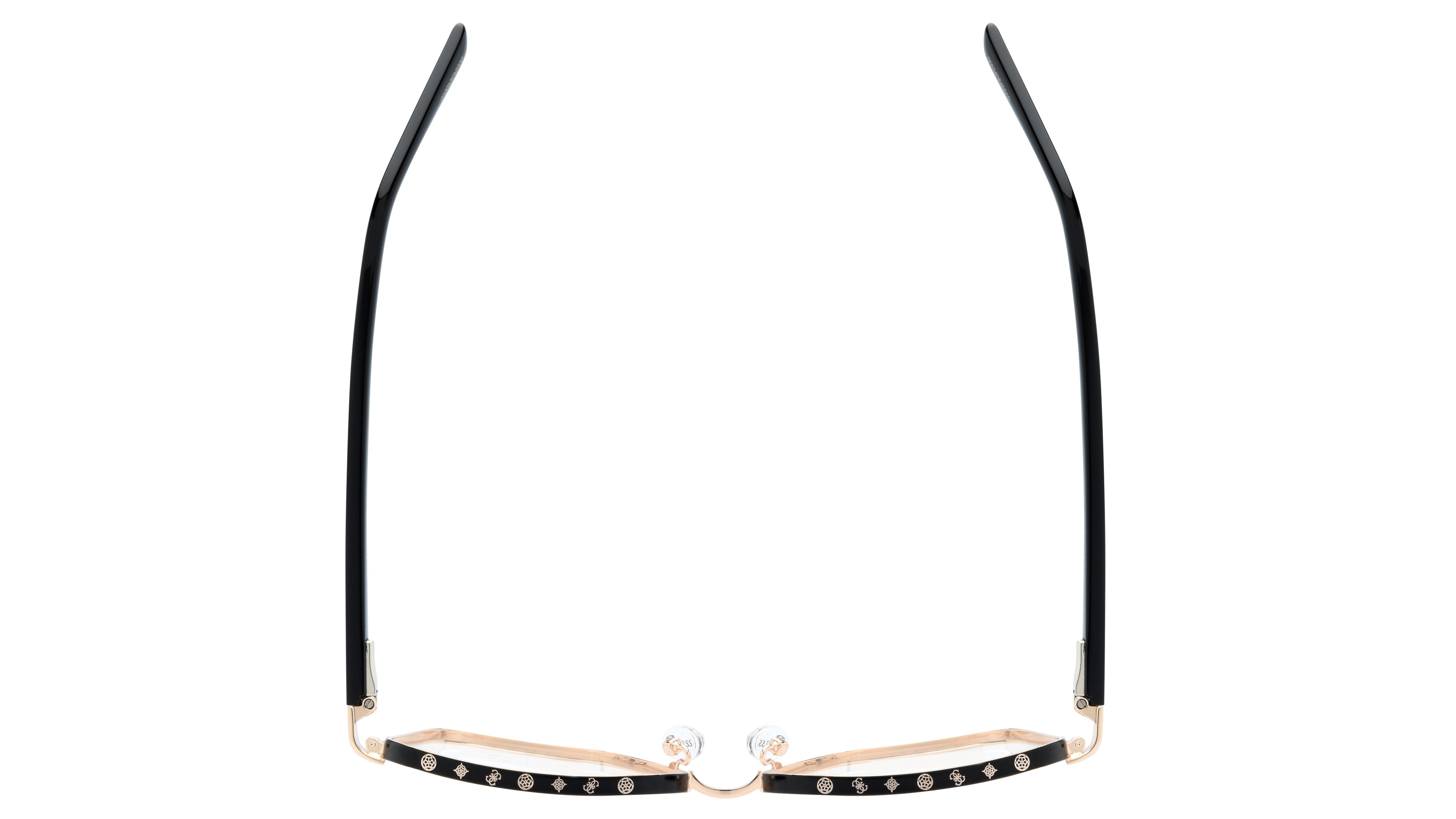 Lunettes de vue Guess Femme Or Carré Gu50125 Dessus