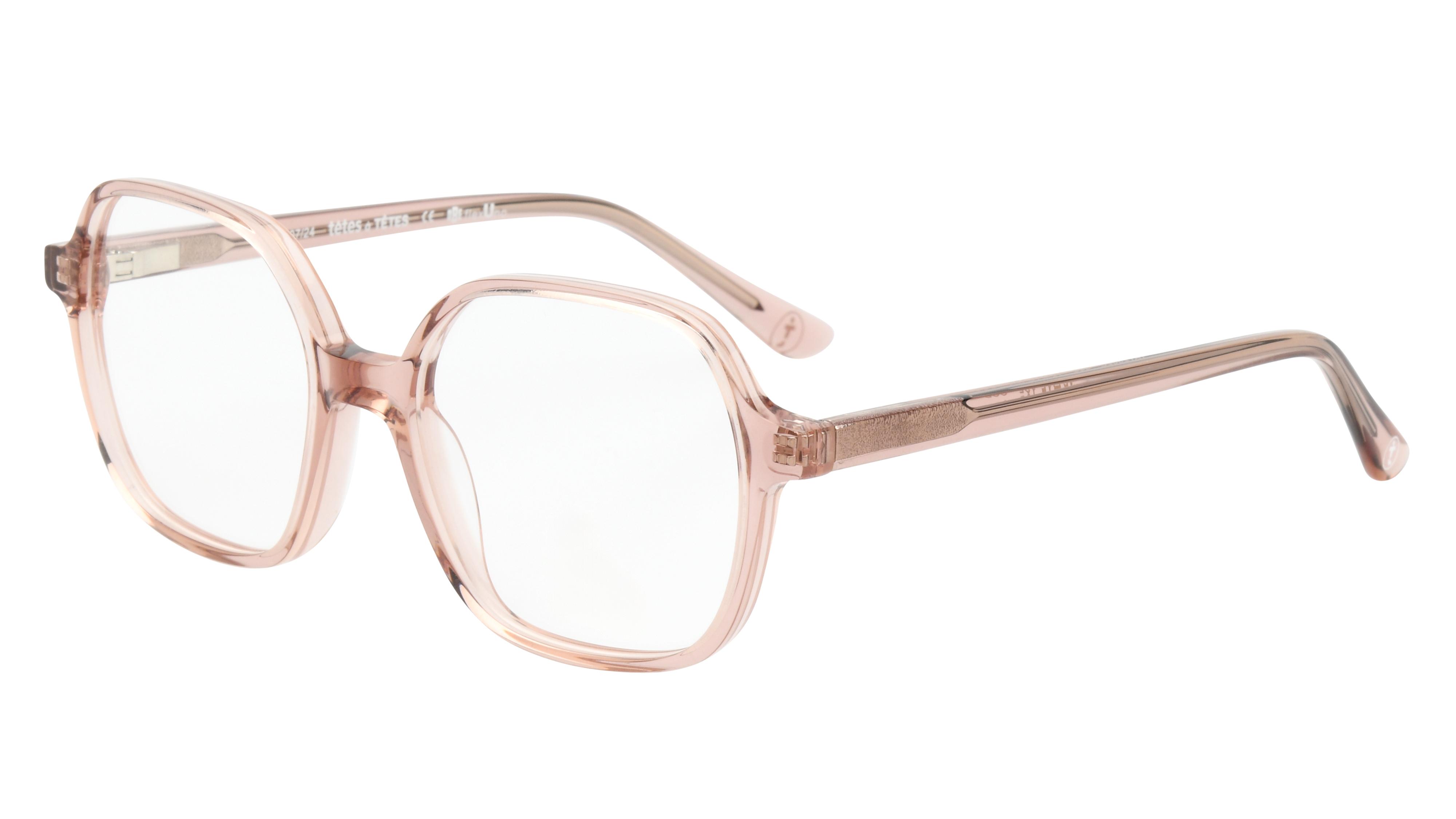 Lunettes de vue têtes à TETES Enfant Rose Carré Tat2502E Trois-Quart
