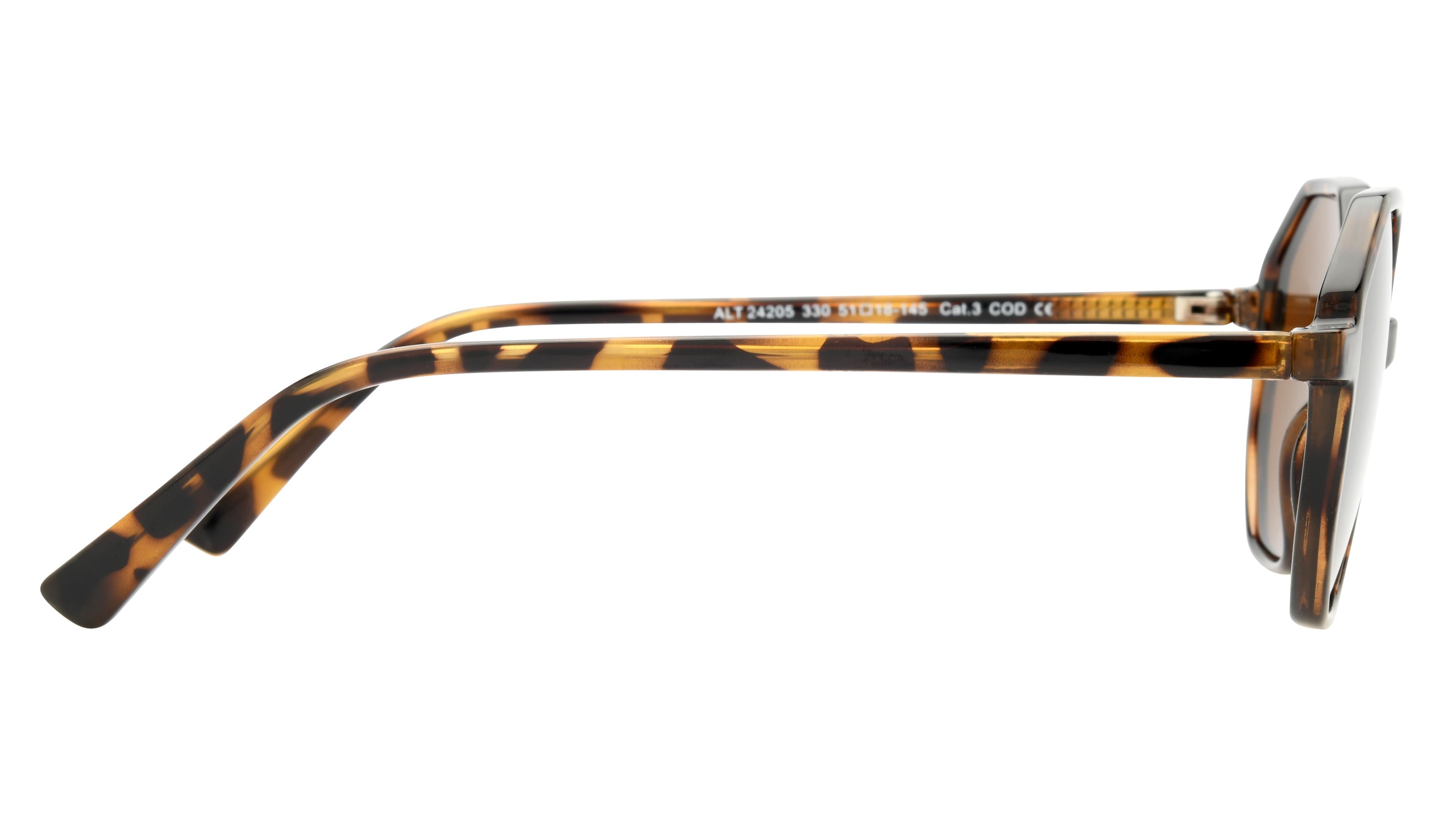 Lunettes de soleil Alternance Femme Ecaille Carré Alt24205 Droite