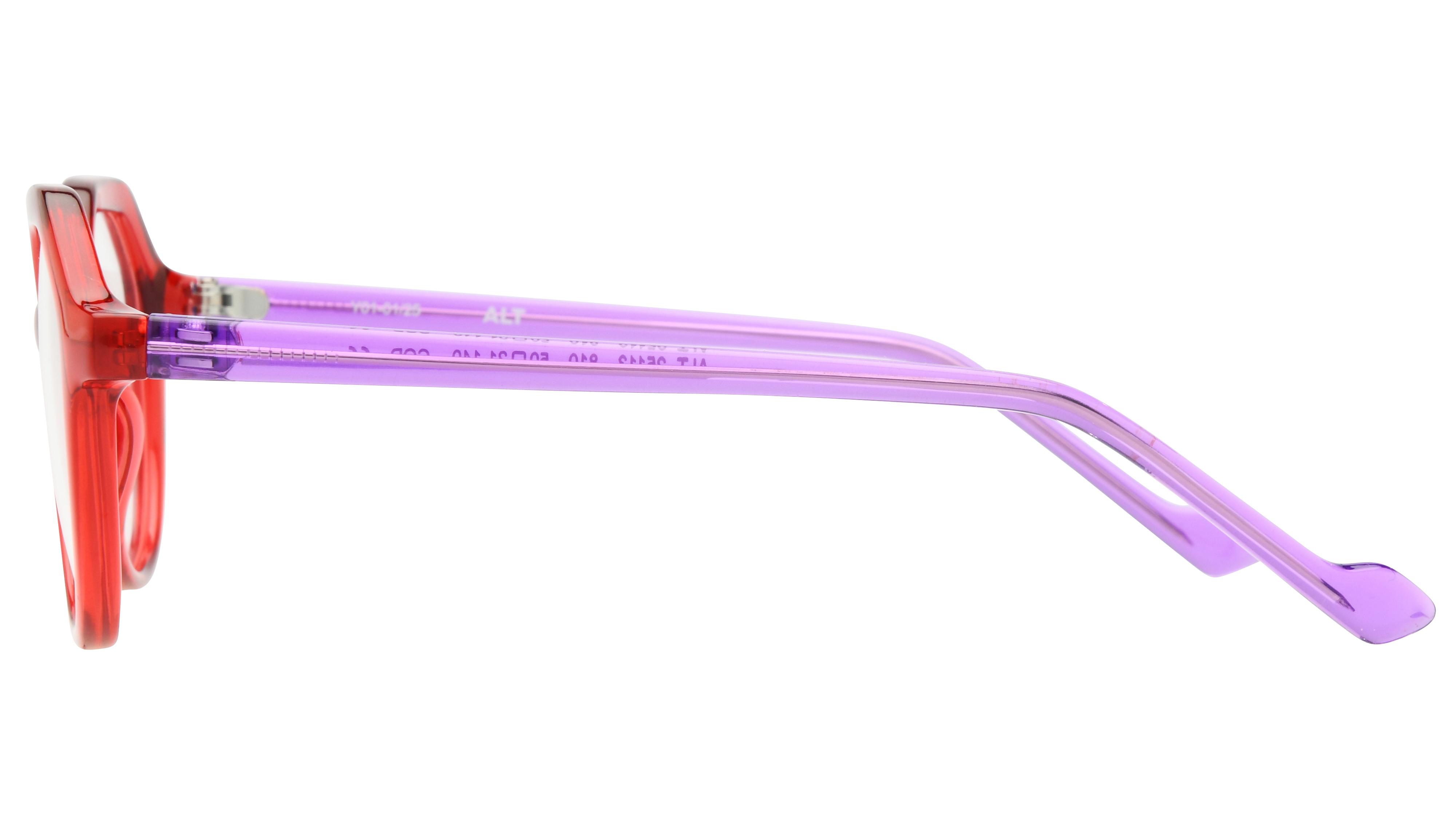 Lunettes de vue Alternance Femme Rose Carré alt25113 Gauche
