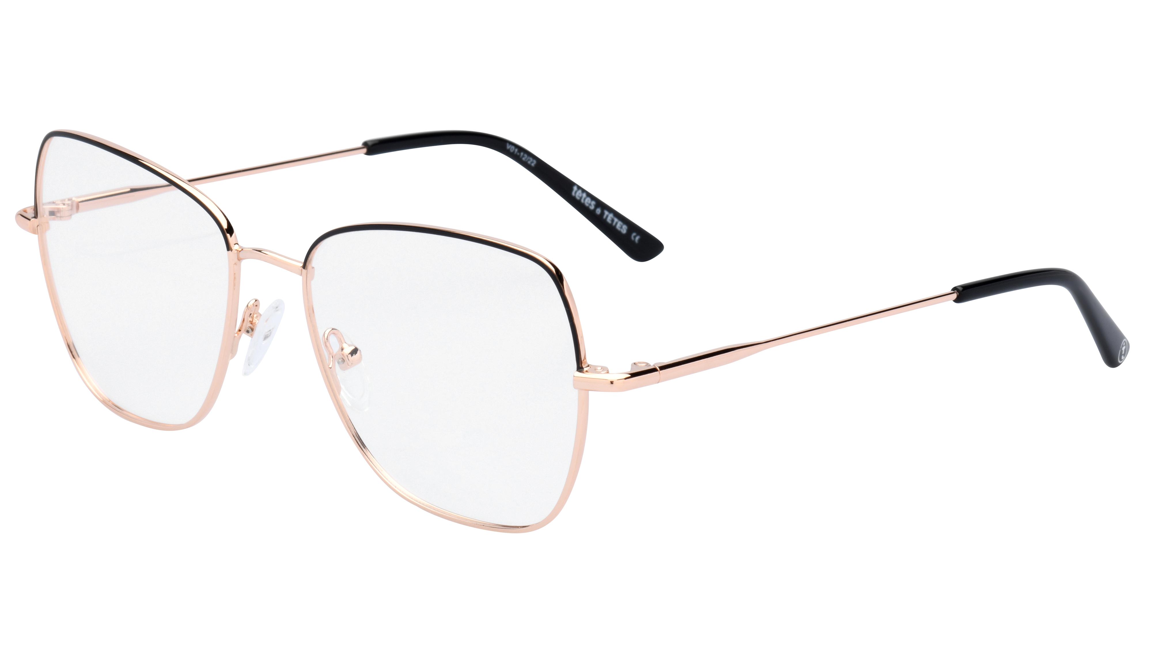 Lunettes de vue tetes a TETES Tat2301 216 Or Rose Papillon Le Collectif des Lunetiers