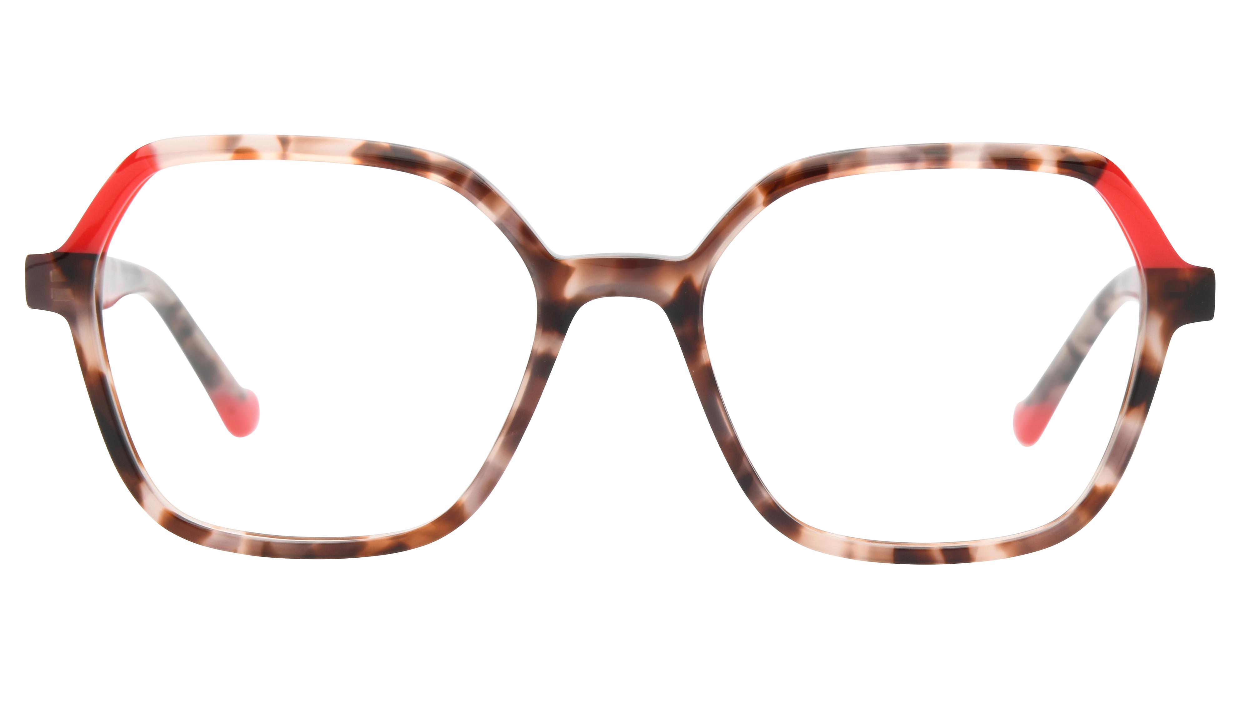 Lunettes de vue Lunatic Femme Ecaille Rectangle Lun2401 Face