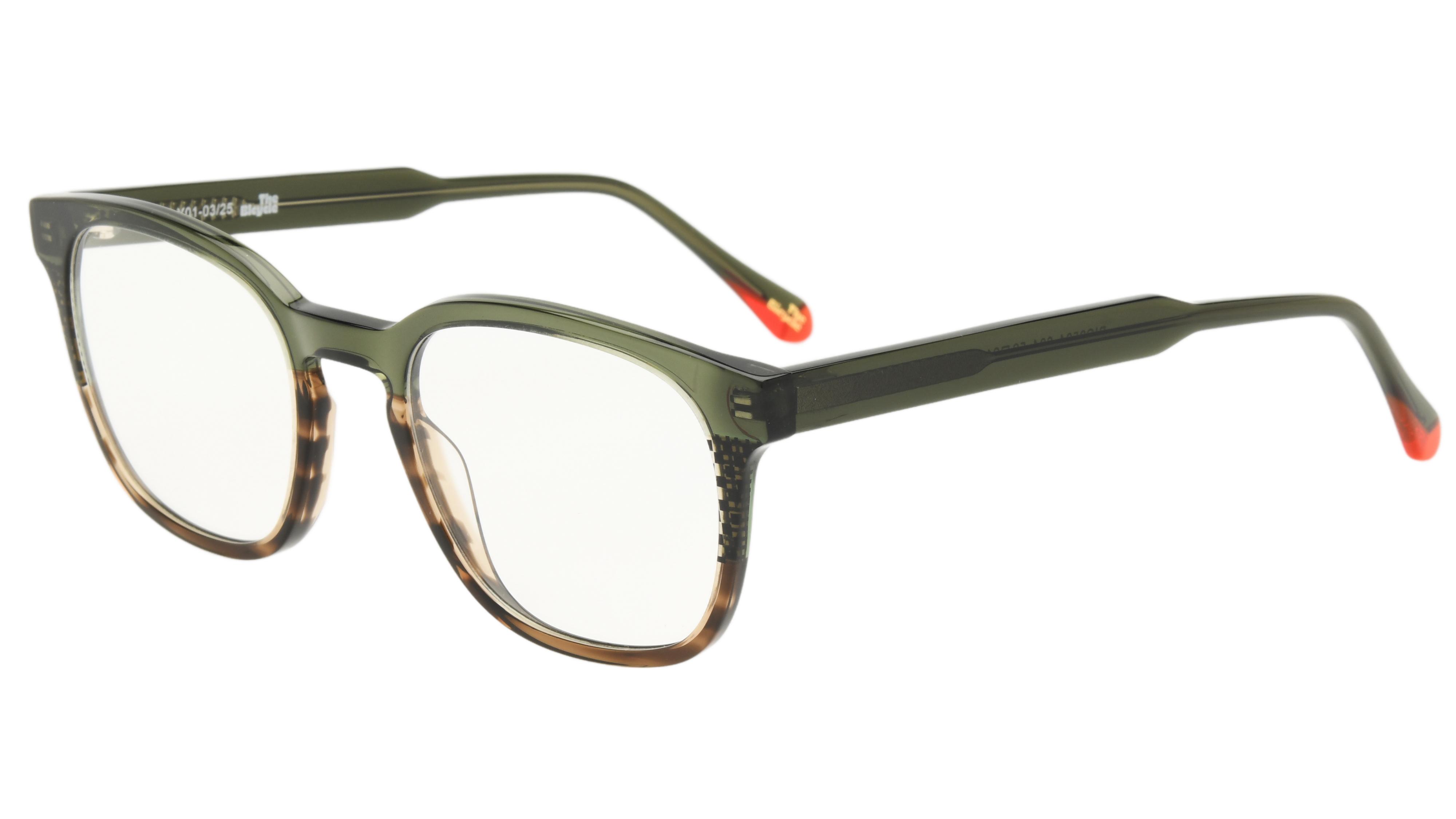 Lunettes de vue The Bicycle Homme Vert Rectangle Bic2504 Trois-Quart