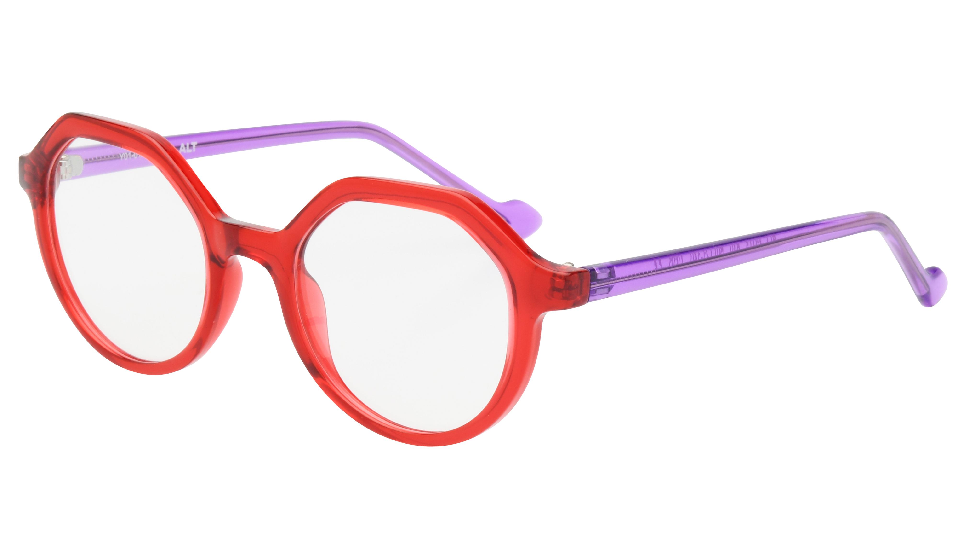 Lunettes de vue Alternance Femme Rose Carré alt25113 Trois-Quart