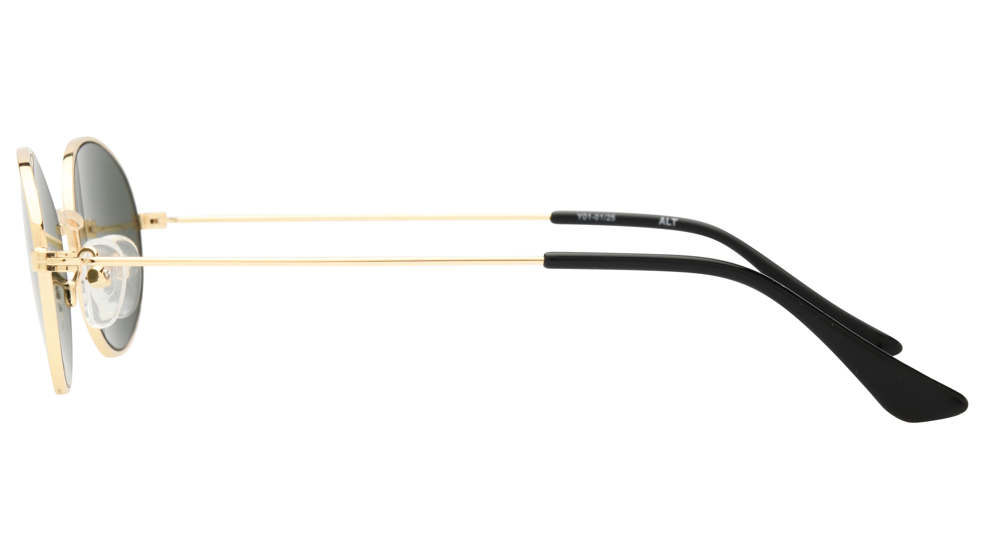 Lunettes de soleil Alternance Femme Or Ovale alt25213 Gauche