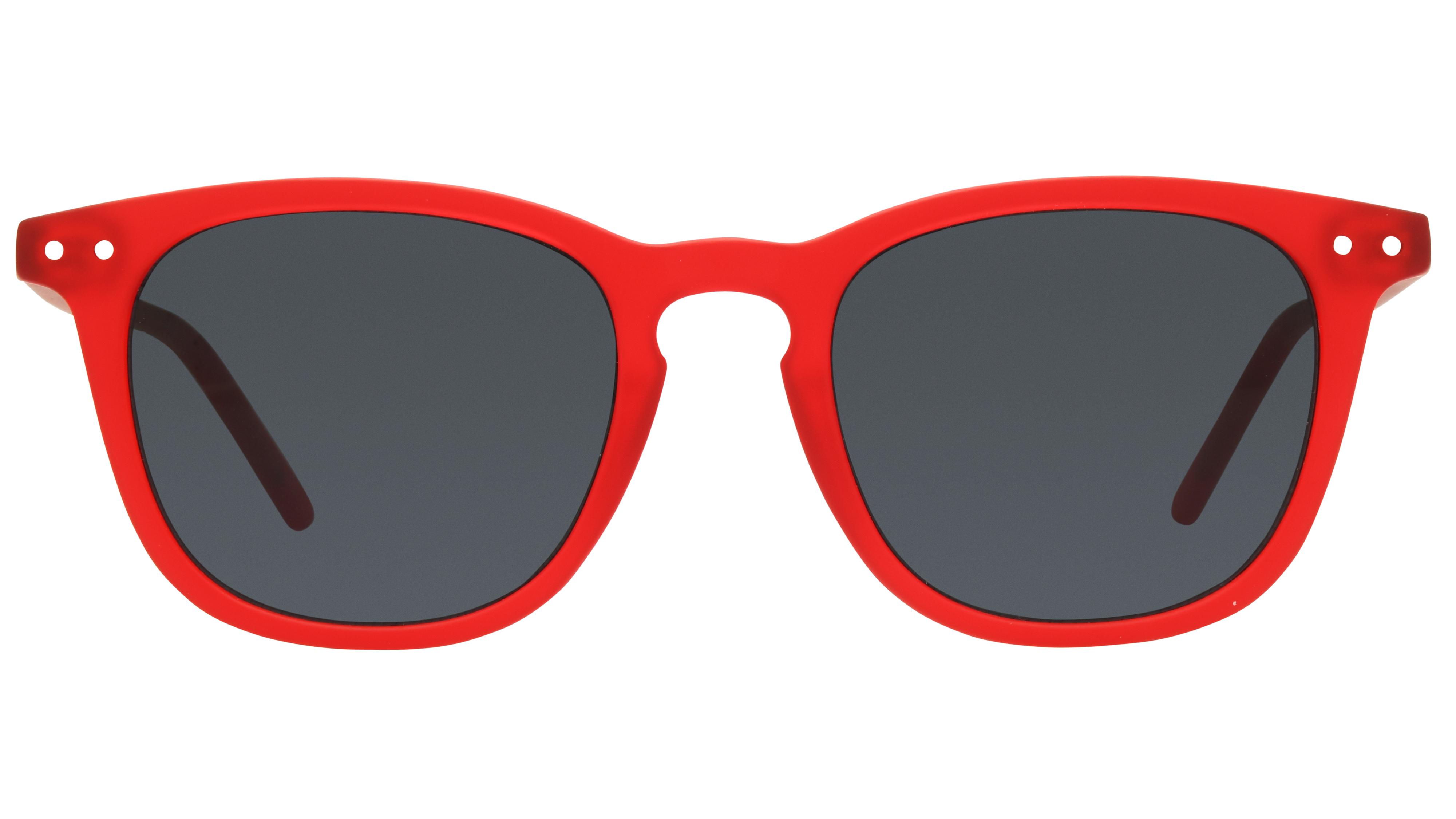 Lunettes de soleil Alternance Enfant Rouge Carré alt23211 Face