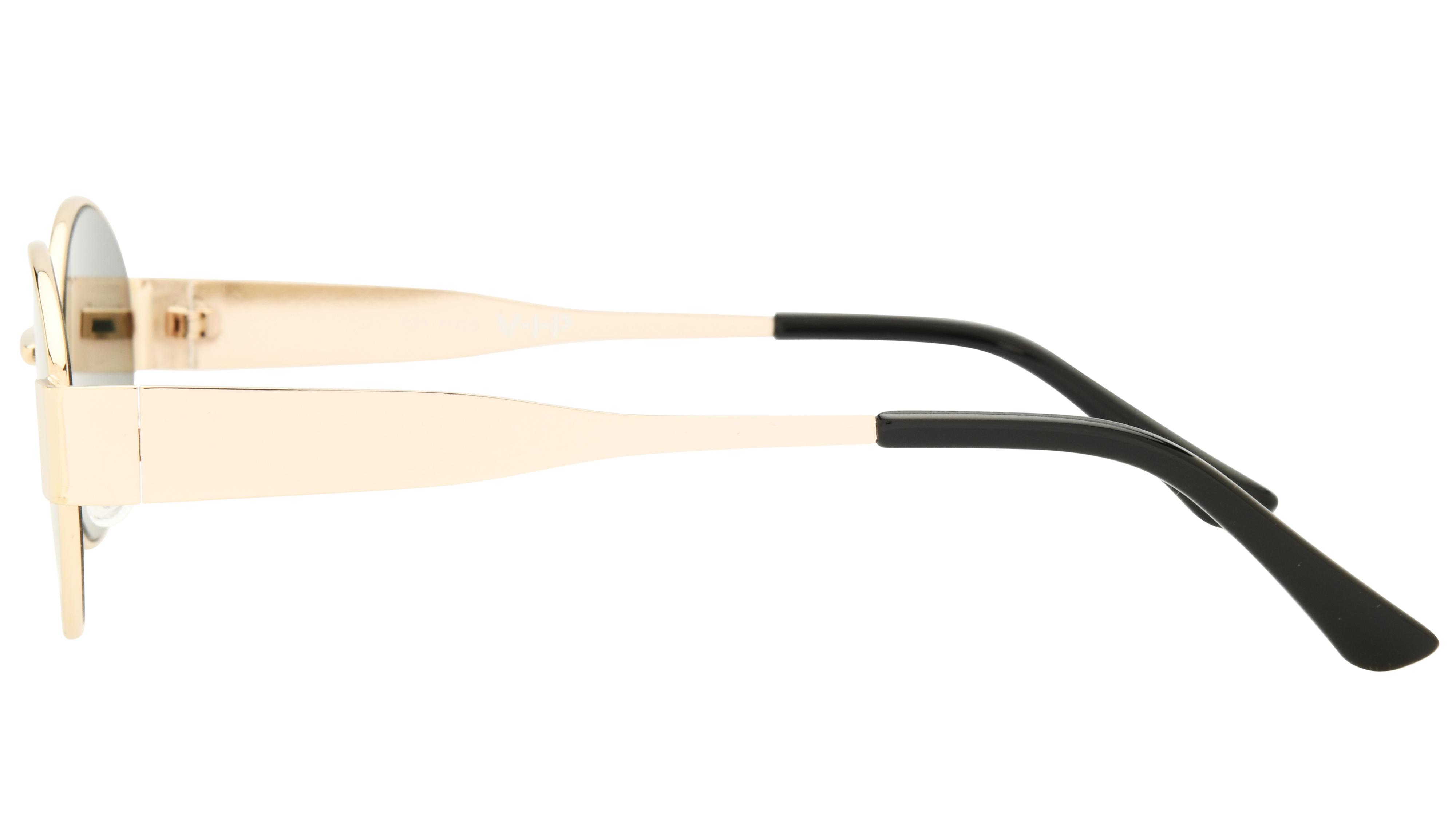 Lunettes de soleil VIP Femme Or Ovale vip2602 Gauche