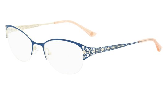 Lunettes de vue Baïa Femme Bleu Rectangle baia Trois-Quart