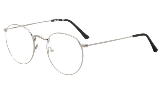 Lunettes de vue Alternance Mixte Gris Ronde Alt24103 Trois-Quart