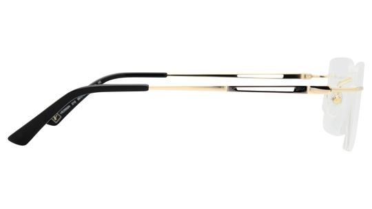 Lunettes de vue Vetyver Homme Or Rectangle ve2502h Droite