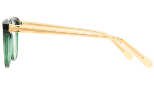 Lunettes de vue La Collection des Lunetiers Femme Vert Wayfarer MELODY Gauche
