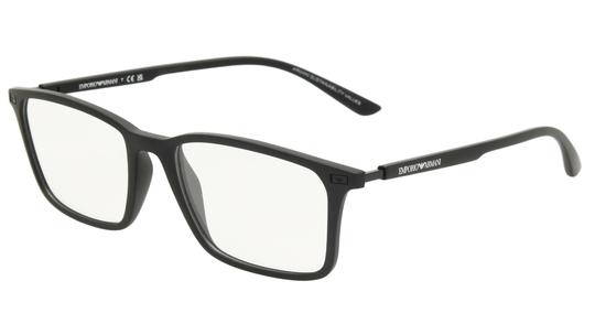Lunettes de vue Emporio Armani Homme Noir Rectangle EA3237 Trois-Quart