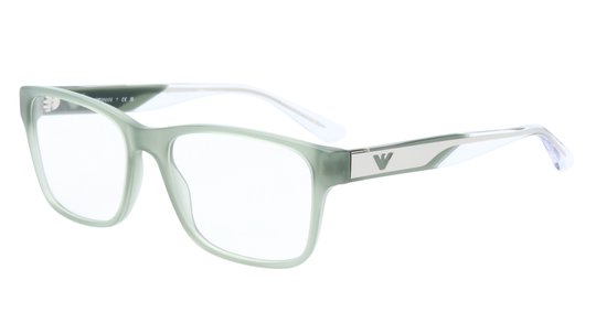 Lunettes de vue Emporio Armani Homme Transparent Rectangle EA3239 Trois-Quart