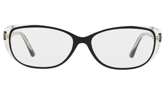 Lunettes de vue Alternance Femme Noir Rectangle alt25112 Face