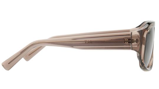 Lunettes de soleil Alternance Homme Marron Rectangle alt25218 Droite