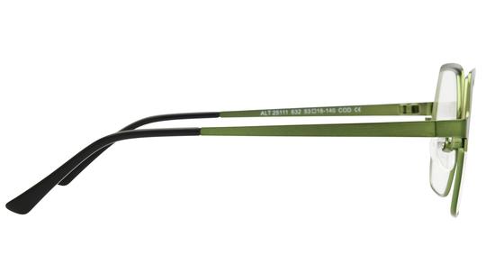 Lunettes de vue Alternance Femme Vert Carré alt25111 Droite