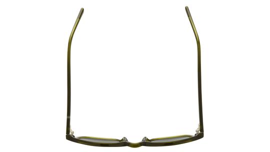 Lunettes de soleil Alternance Mixte Transparent Rectangle alt26202 Dessus