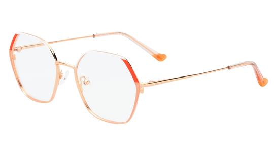 Lunettes de vue Lunatic Femme Rose Carré Lun2407 Trois-Quart