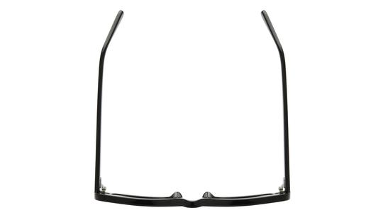Lunettes de soleil Alternance Mixte Noir Rectangle alt25216 Dessus