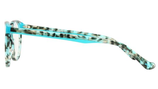 Lunettes de vue Lunatic Femme Bleu Ovale Lun2404 Gauche