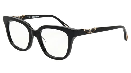 Lunettes de vue Zadig & Voltaire Femme Noir Rectangle zadig_&_voltaire Trois-Quart