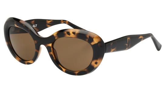 Lunettes de soleil Alternance Femme Ecaille Ovale alt25217 Trois-Quart