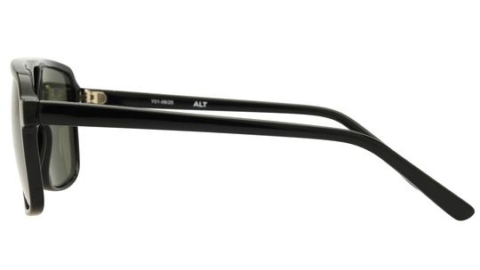 Lunettes de soleil Alternance Mixte Noir Aviateur alt26201 Gauche