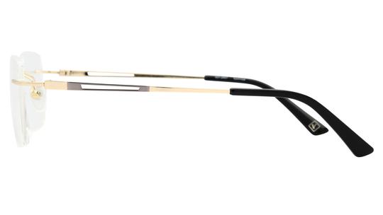 Lunettes de vue Vetyver Homme Or Rectangle ve2502h Gauche