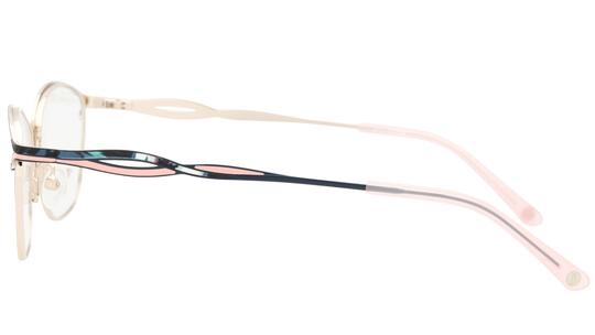 Lunettes de vue Baïa Femme Bleu Rectangle Baa2603 Gauche