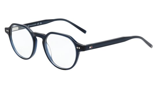 Lunettes de vue Tommy Hilfiger Homme Bleu Pantos Th2128 Trois-Quart