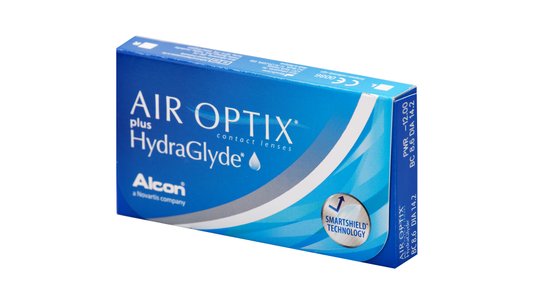 Lentilles de contact Air Optix Plus HydraGlyde Boîte de 6