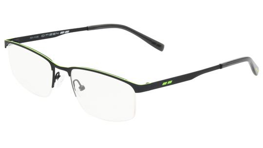 Lunettes de vue Citizen Mixte Gris Rectangle Ctz2603 Trois-Quart