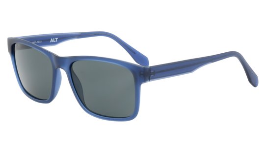 Lunettes de soleil Alternance Homme Bleu Rectangle Alt24209 Trois-Quart