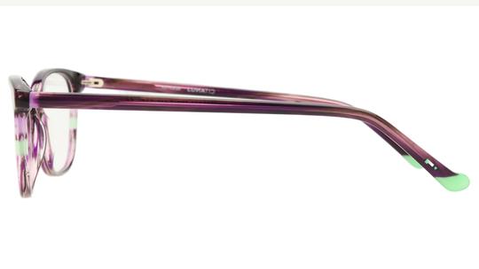 Lunettes de vue Lunatic Femme Violet Rectangle Lun2502 Gauche