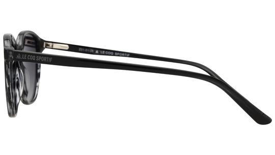 Lunettes de soleil Le Coq Sportif Homme Gris Rectangle Lcs2407/S Gauche