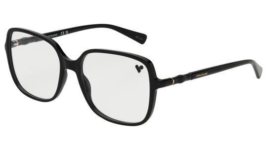 Lunettes de vue Longchamp Femme Noir Carré LO2802 Trois-Quart
