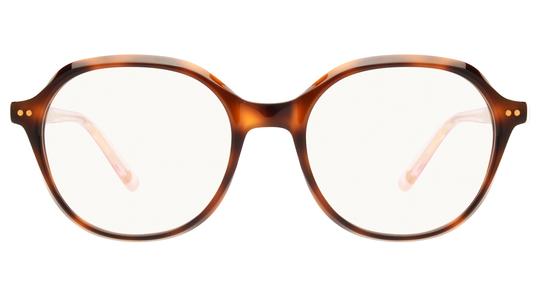 Lunettes de vue Siralya Femme Ecaille Ronde Sir2502 Face