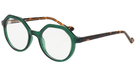 Lunettes de vue Alternance Femme Vert Carré alt25113 Trois-Quart