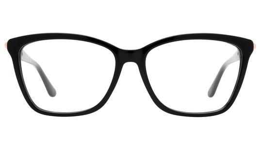 Lunettes de vue Guess Femme Noir Rectangle Gu50181 Face