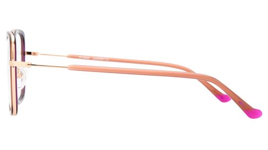 Lunettes de vue Lunatic Femme Marron Carré lun2602 Gauche