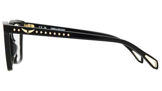Lunettes de vue Zadig & Voltaire Femme Noir Rectangle vzv442 Gauche