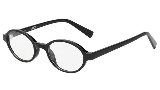 Lunettes de vue Alternance Femme Noir Ovale alt25109 Trois-Quart