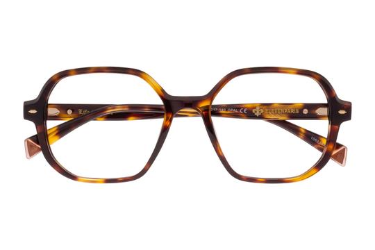 Lunettes de vue Eleven Paris  Ecaille Rond EPAA161D59 Face