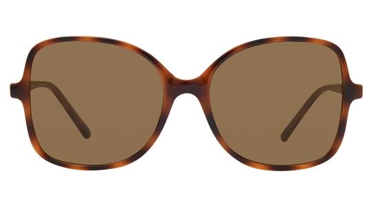Lunettes de soleil Alternance Femme Ecaille Rectangle alt25215 Face