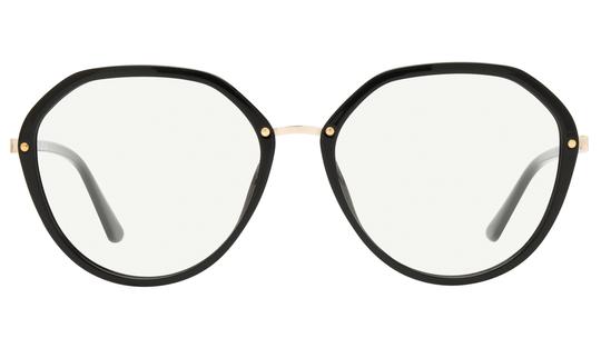 Lunettes de vue Guess Femme Noir Ronde Gu50387 Face