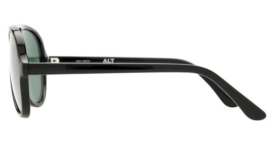 Lunettes de soleil Alternance Homme Noir Aviateur Alt24206 Gauche