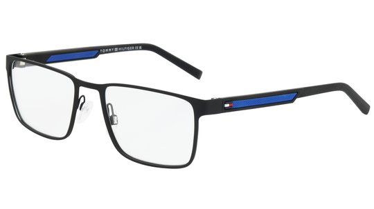 Lunettes de vue Tommy Hilfiger Homme Noir Rectangle Th2204 Trois-Quart