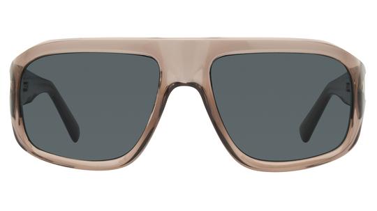 Lunettes de soleil Alternance Homme Marron Rectangle alt25218 Face