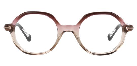 Lunettes de vue Petit Bateau Enfant Rouge Arrondie Ouessant Face