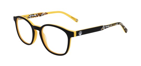 Lunettes de vue Les Minions Enfant Noir Carré MIAA042C01 Gauche